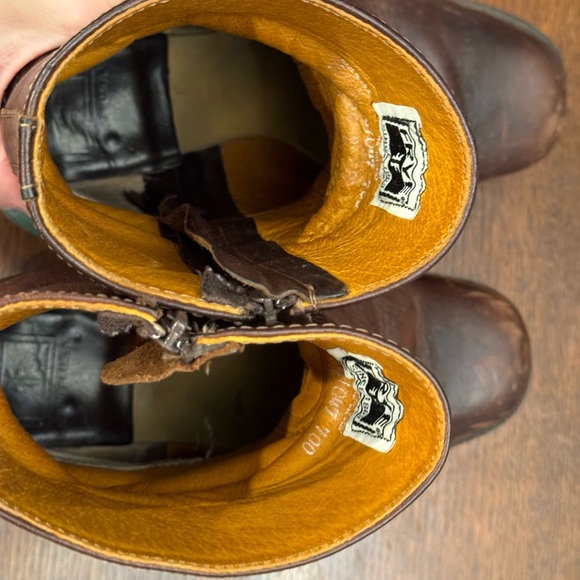 Vintage Frye Short Campus Boots - Picture 4 of 6